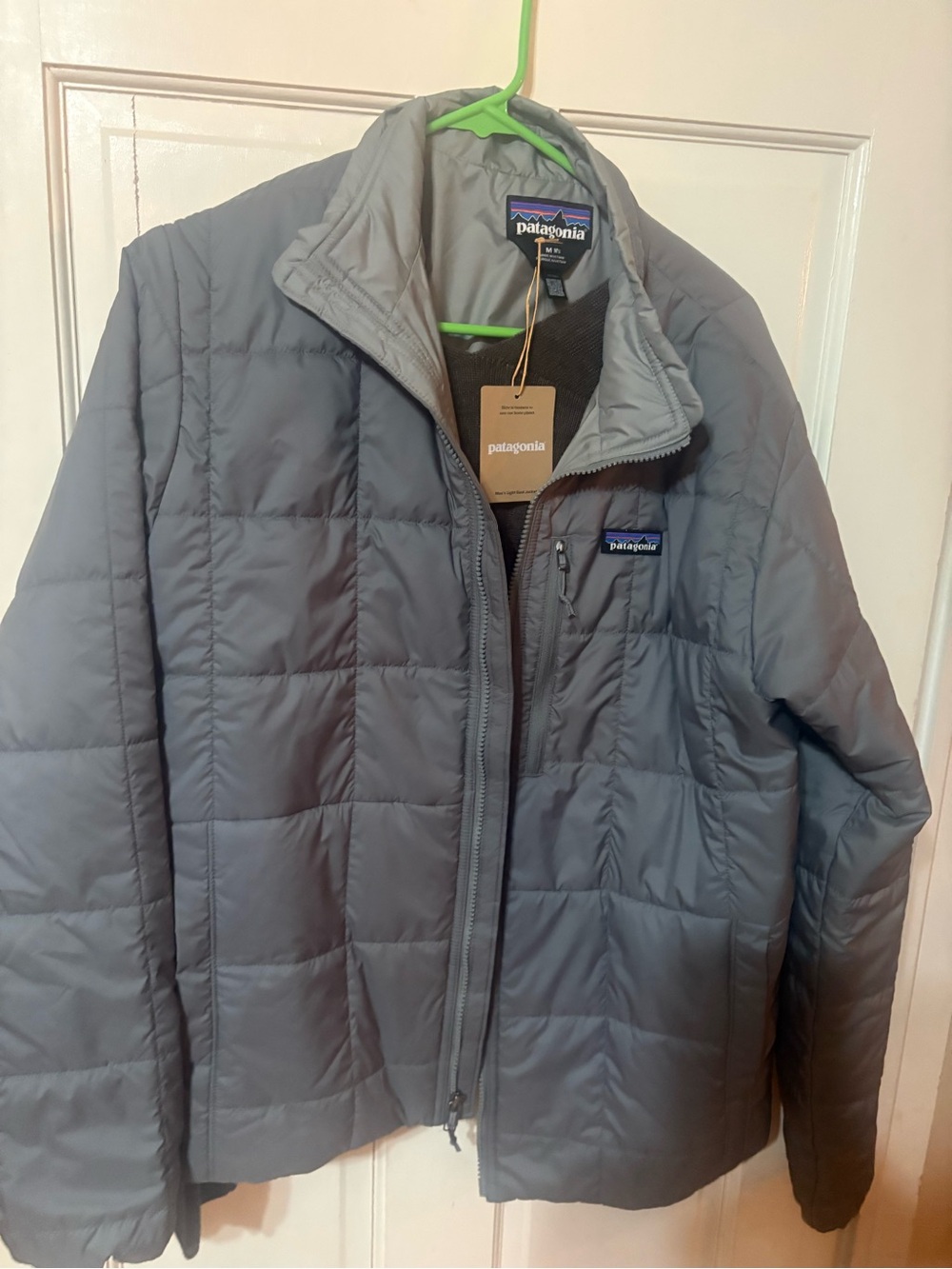 Patagonia Men's Quilted Puffer Jacket - Light Gray